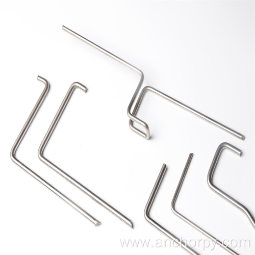 Heat-resistant furnace anchors for lining furnaces